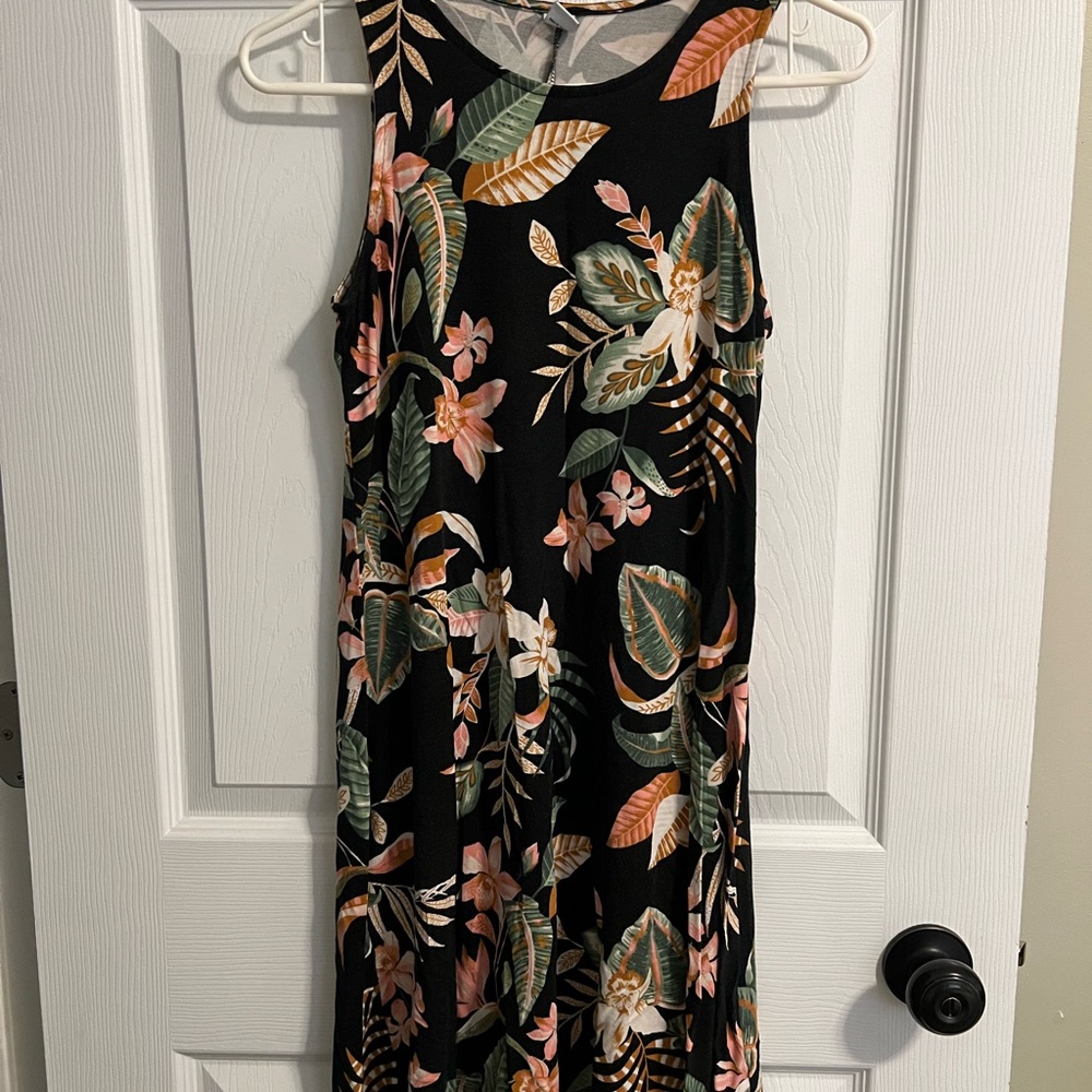 Old Navy Black Halter Sundress Midi